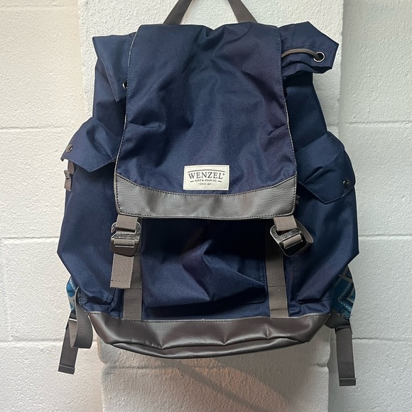 Navy and Gray Backpack - Picture 1 of 3